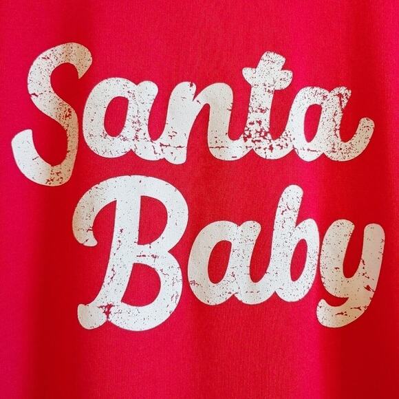 Isabel Maternity by Ingrid & Isabel "Santa Baby" Top Sz Maternity L - Picture 4 of 8